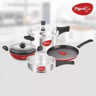 Pigeon Non-Stick Coated Cookware Set, Nonstick Cookware Set,  Pigeon Cookware Set, Induction Bottom cookware Set
